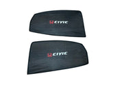 Honda Civic Side Windows Sun Shades with Logo 4pcs – Model 2017-2021 - ShedAutos.PK